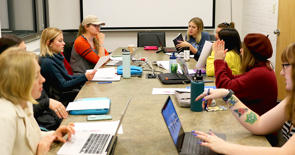 a small group of literary journal students plan the next issue.