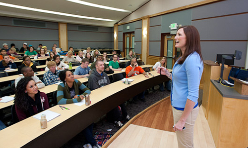 Teacher in classroom