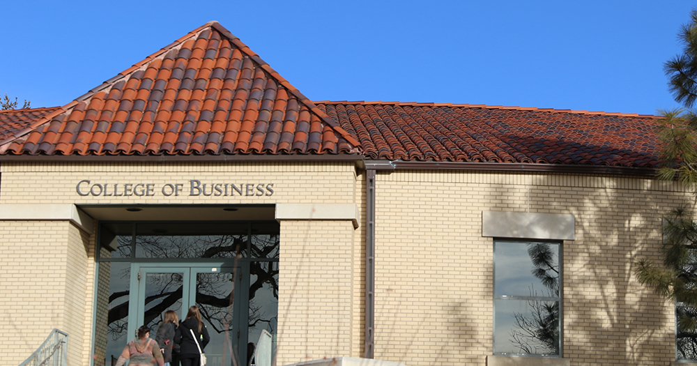 outdoor view of the college of business