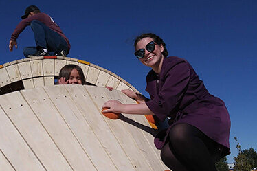 Climbing the Sugar Beet in Sugar Beet Park in FOCO