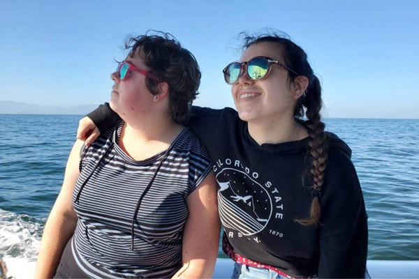 Ames on a whale watching tour