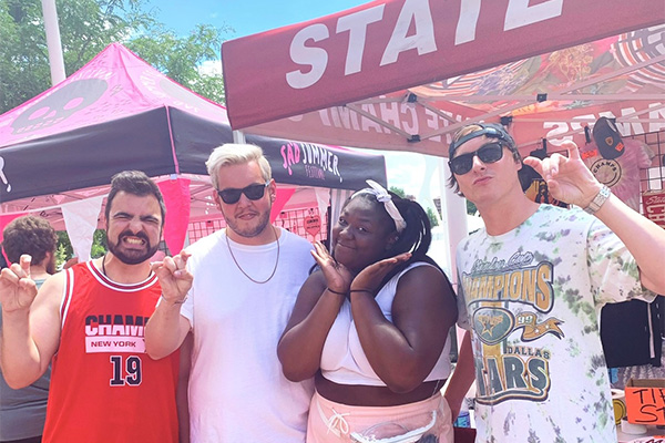 Alexis with friends at the state fair
