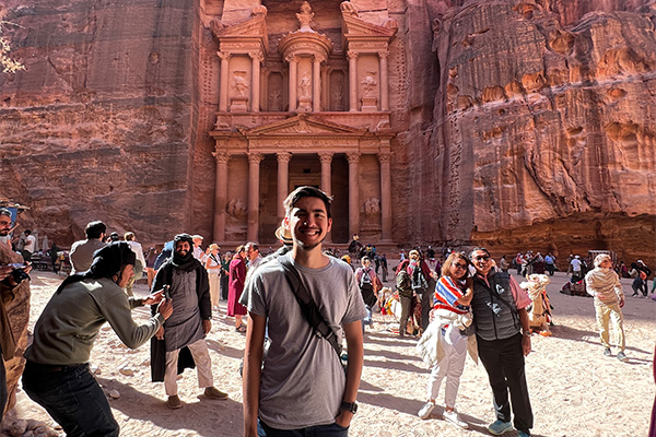 Kevin on his travels