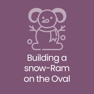 Building a snow-Ram on the Oval