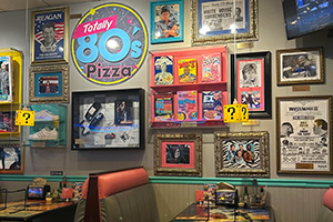 Indoor shot of Totally 80s Pizza in Fort Collins