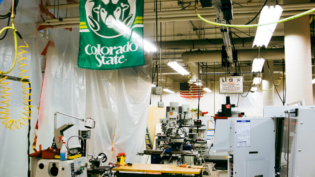 A view of one of CSU's mechanical engineering labs