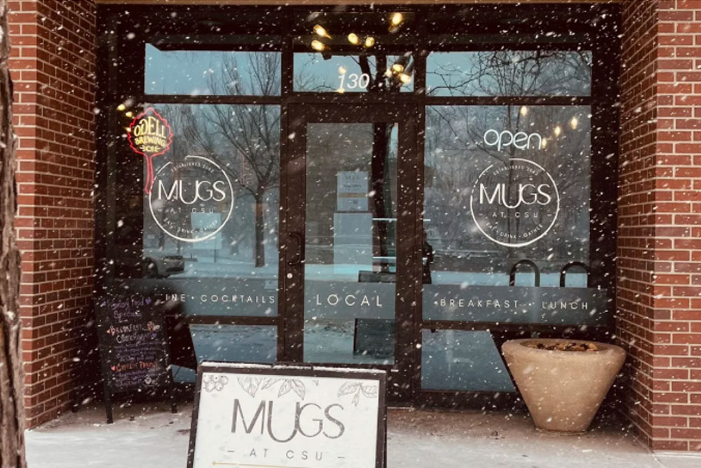 Outside of Mugs Coffee Shop