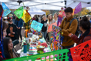 CSU students attend a mexican day of the dead carnival