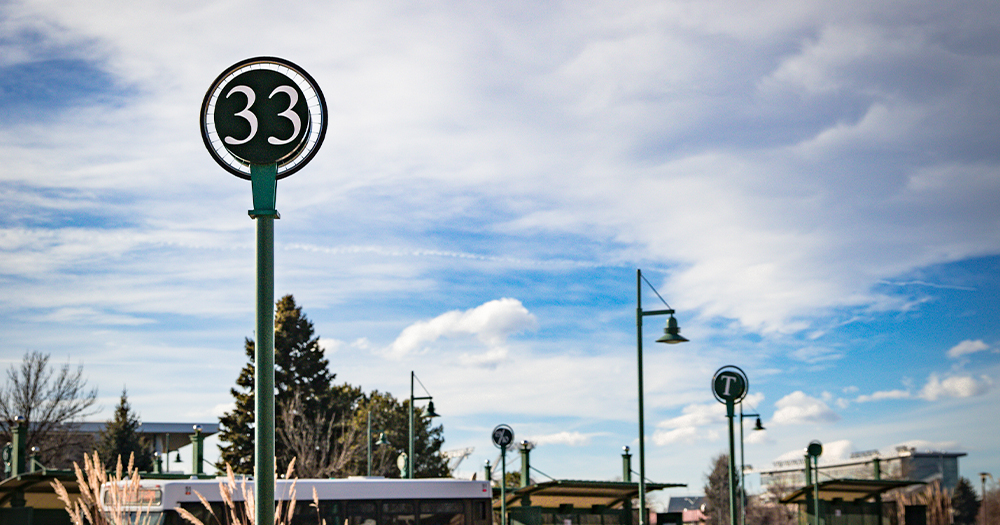 Route 33 at the Campus Transit Center.