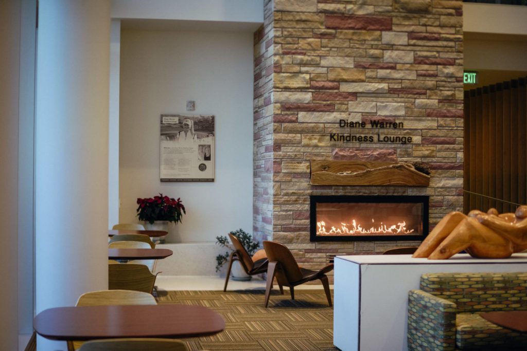 Fireplace at the Lory Student Center